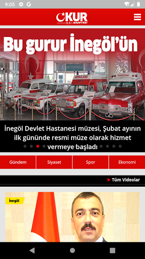 Android application Okur Gazetesi screenshort