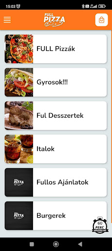 Android application Full Pizza screenshort