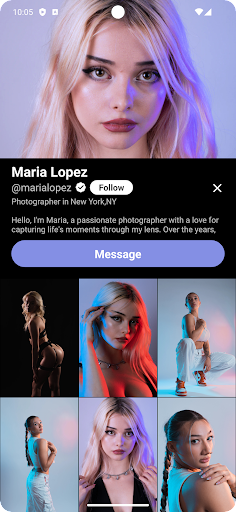 Vyn - App for models & actors Screen 2