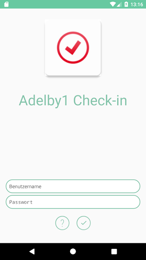 Android application Adelby 1 Check-in screenshort
