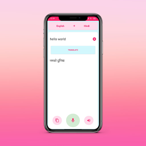 English to Hindi Translate Screen 2