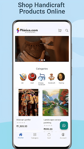 Android application Phinixs screenshort