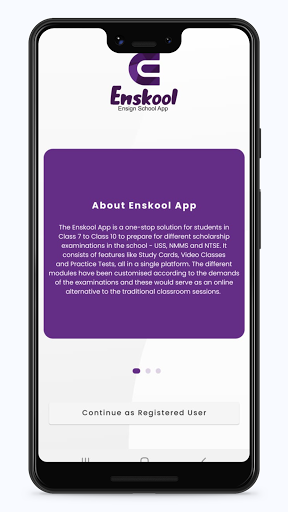 Android application Enskool screenshort