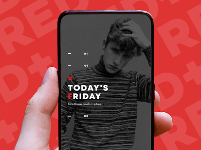 Red+ : Widget for kwgt Bildschirmfoto