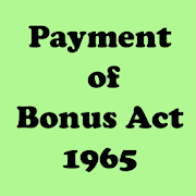 Payment of Bonus Act 1965 India Industrial/Labour