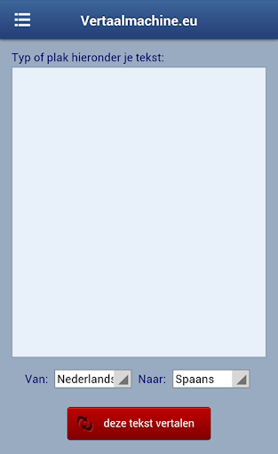 Android application Vertaalmachine.eu screenshort