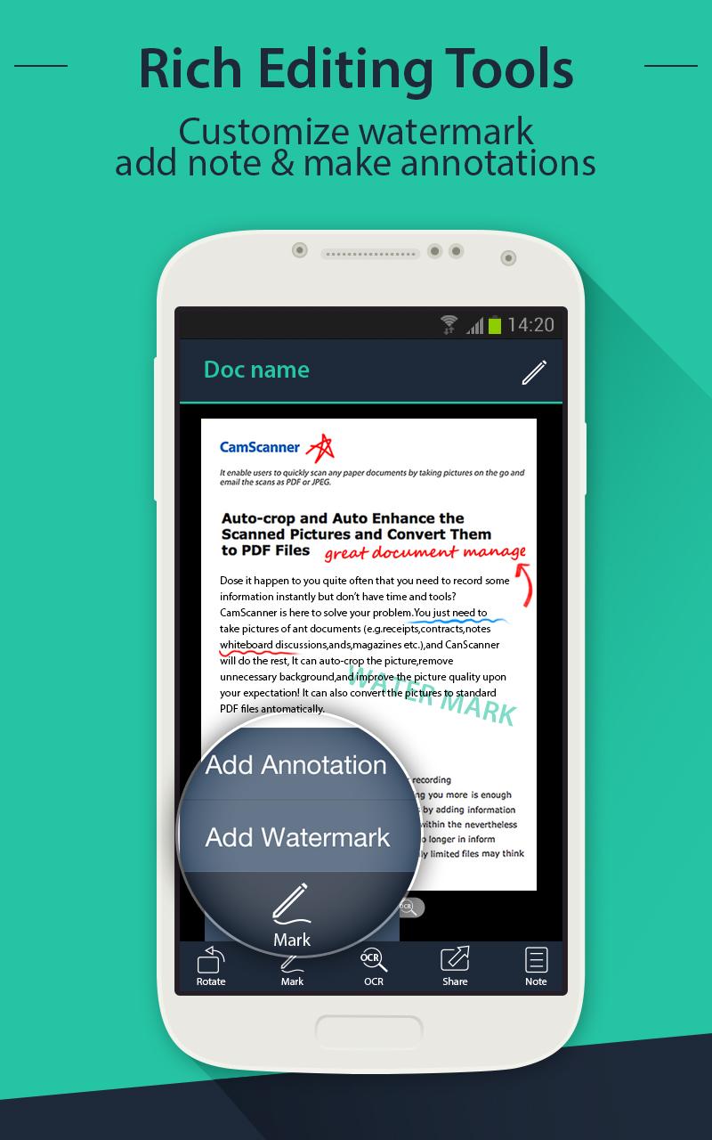 Android application CamScanner (License) screenshort