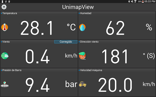 Android application UnimapView screenshort