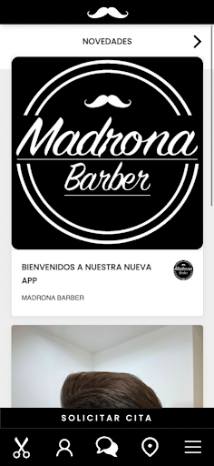 Android application Madrona Barber screenshort