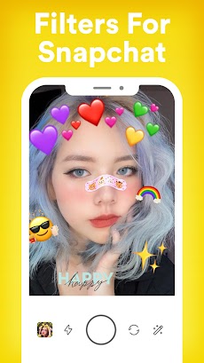 Filter for Snapchat 2021 - Live Filter Selfie Editのおすすめ画像1