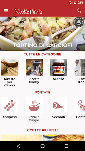 Android application Recipes Mania screenshort
