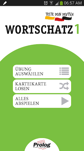 Android application TESTE DEIN DEUTSCH Wortschatz1 screenshort
