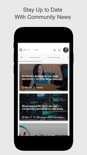 Android application EIT RawMaterials Alumni screenshort