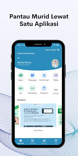 Android application WaliMurid - AdminSekolah screenshort
