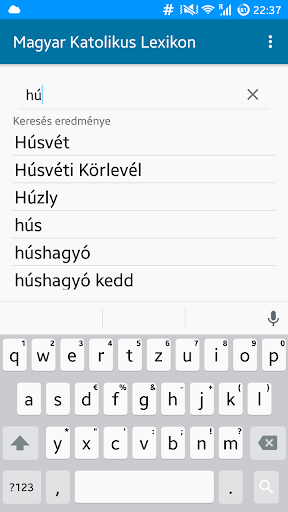 Android application Magyar Katolikus Lexikon screenshort