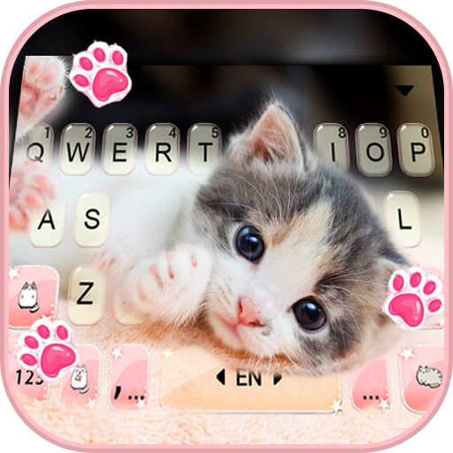 Cute Kitty 2 Keyboard Backgrou  Icon