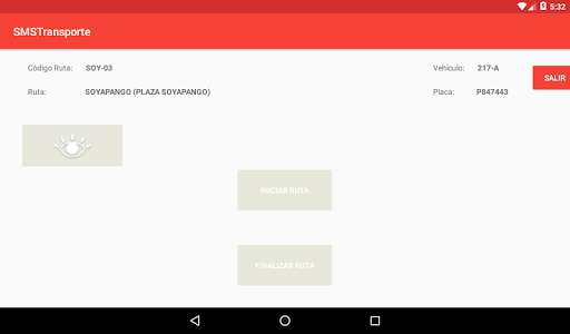SMSTransporte Screen 3