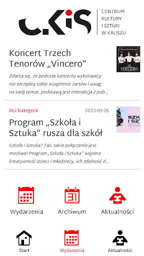Android application CKiS Kalisz screenshort