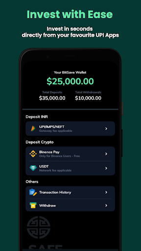 BitSave: Crypto Index SIP Screen 3