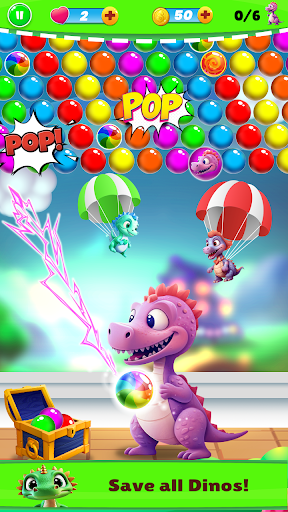 Dinos Rescue : Aim Bubbles Pop Screenshot