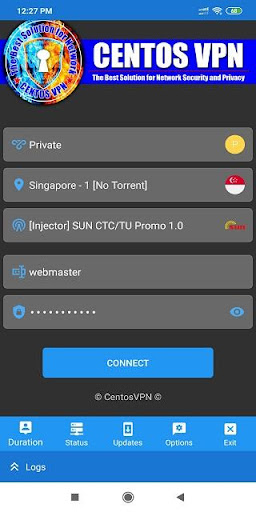 Android application CentosVPN v4.0 screenshort