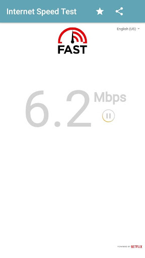 Android application Internet Speed Test screenshort