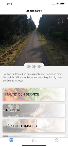 Android application Jobbspåret screenshort