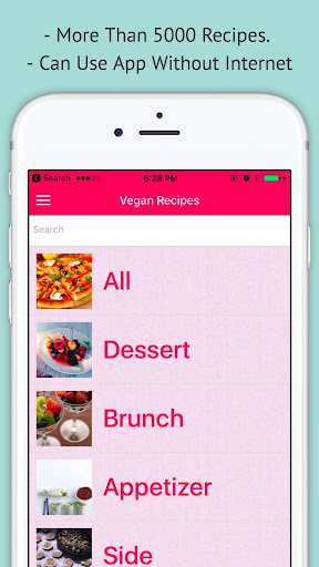 Android application Vegan Recipes - Offline Vegeta screenshort