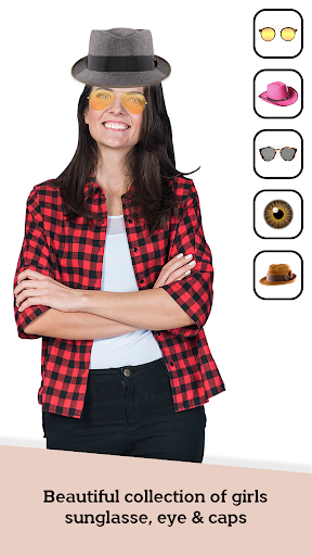 Girl Face Photo Editor - Cap, Eye, Glass