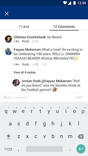 Android application Berkeley Ambassador screenshort