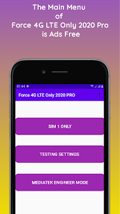 Force 4G LTE Only 2020 Pro 1.0 APK + Mod (Unlimited money) إلى عن على ذكري المظهر