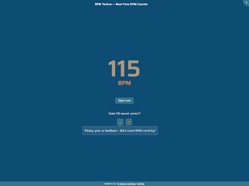 Live BPM Counter Screen 3