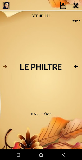 Android application Le Philtre - Stendhal screenshort