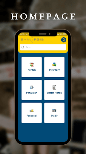 Android application Synergis screenshort