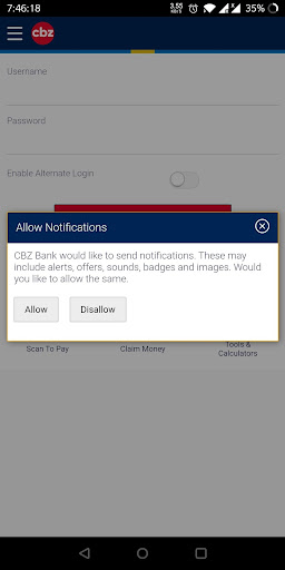 CBZ Online Screen 2