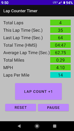 Lap Counter Screen 3