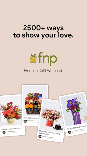 Android application FNP - Online Flowers & Gifts screenshort