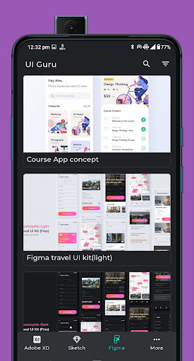 UI Guru - Free XD, Sketch, Fig Screen 3
