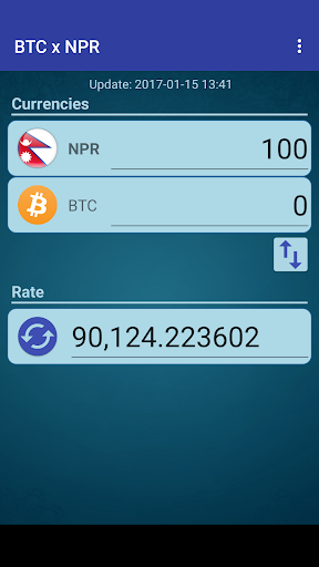 Bitcoin x Nepalese Rupee Screen 2