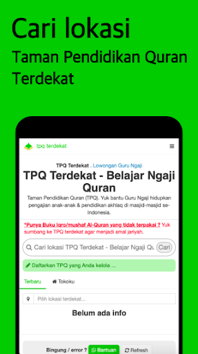 Android application TPQ Terdekat - Belajar Ngaji screenshort