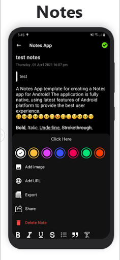 Notes App Screen 3