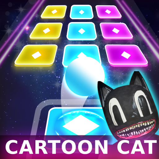 Cartoon cat - Hop tiles