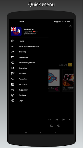 Android application Radio KY: Cayman Islands Radio screenshort