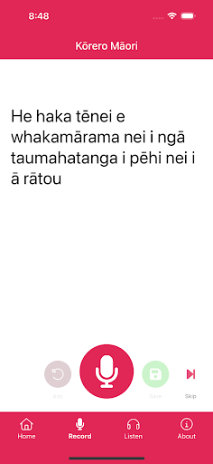 Kōrero Māori Screen 2