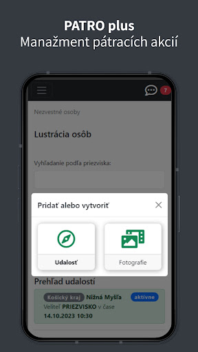 PATRO plus Screen 2