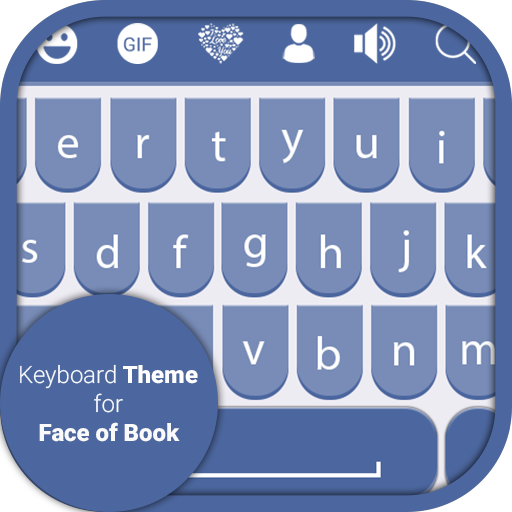 Keyboard theme for faceof book  Icon