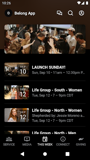 The Belong App Screen 3