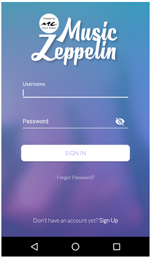Android application Music Zeppelin screenshort