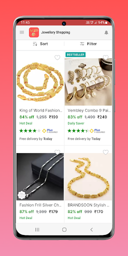 Jewellery Online Shopping App Screen 2