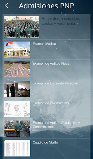 Admisiones PNP Screen 3